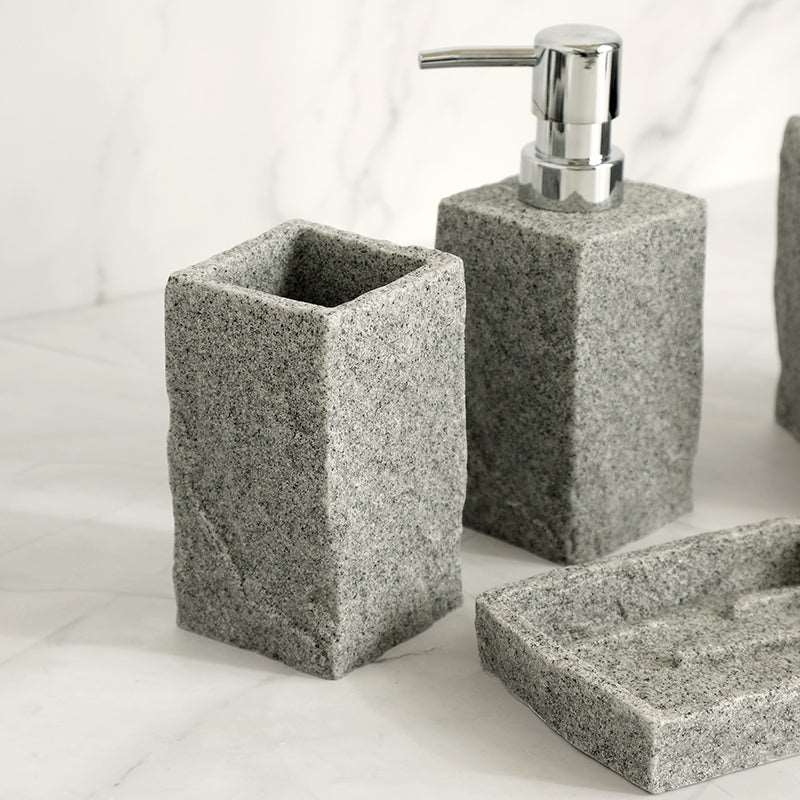 Bathroom Accessories Set Imitati Granite Resin Iiquid Soap D