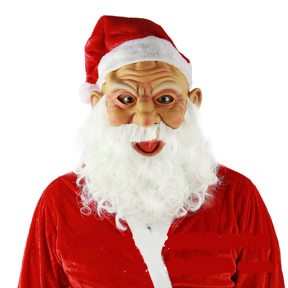 Santa Claus Wig Beard Mask Set