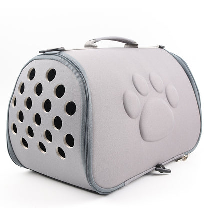 Foldable Pet Backpack: Stylish and Convenient Outing Solution.