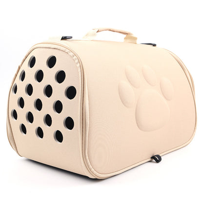 Foldable Pet Backpack: Stylish and Convenient Outing Solution.