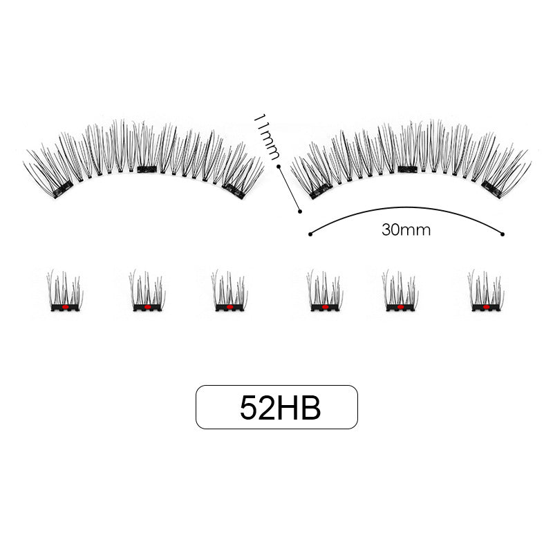 Eco-Chic Beauty: Long-Lasting Waterproof 3D Magnetic Eyelashes for Effortless Glamour