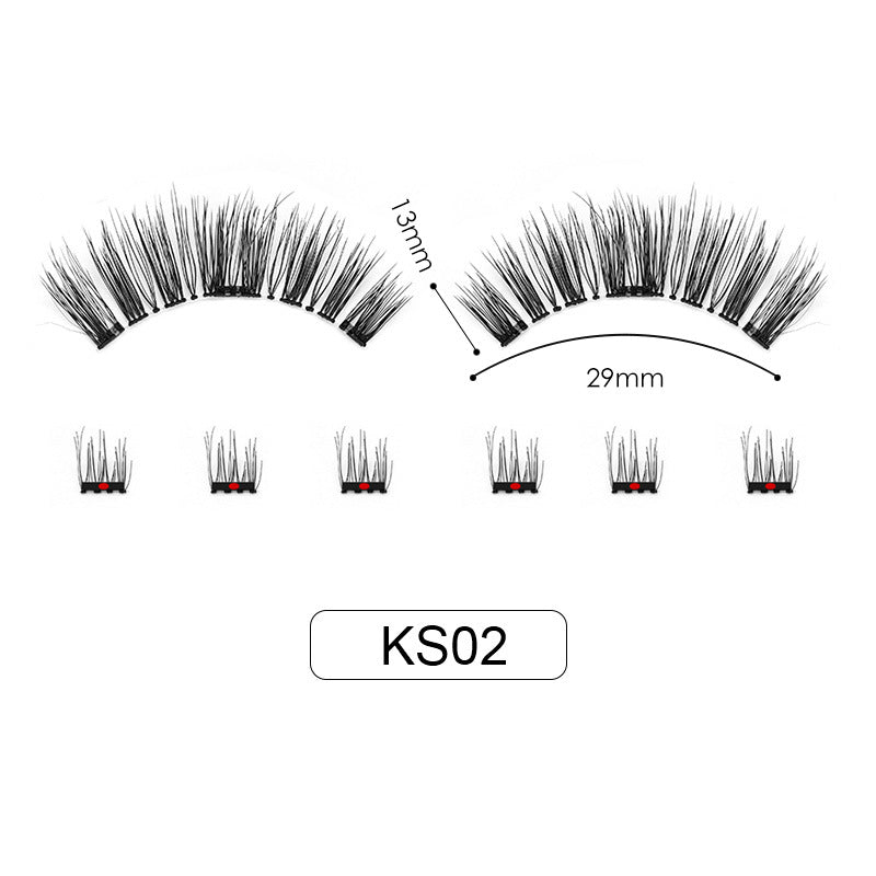 Eco-Chic Beauty: Long-Lasting Waterproof 3D Magnetic Eyelashes for Effortless Glamour