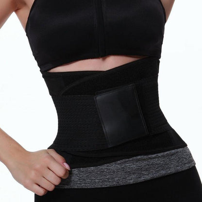 Neoprene Lumbar Waist Trimmer Belt: Unisex Exercise Weight Loss Burn Shaper for a Sculpted Waist