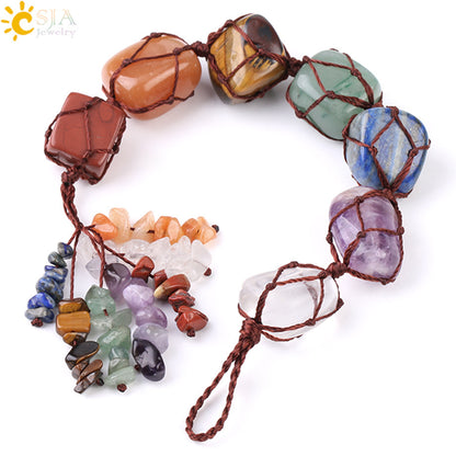 Chakra Healing Crystal Car, Home and Window Hanging Decoration.