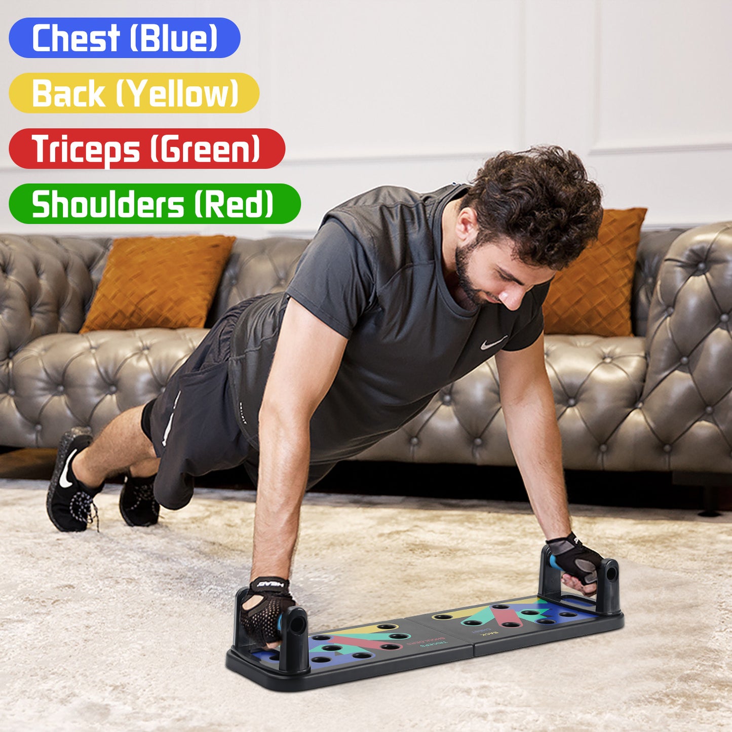 Revolutionary Foldable Multi-Functional Push-Up Board: Elevate Your Fitness Game and Sculpt Your Abdominal Muscles