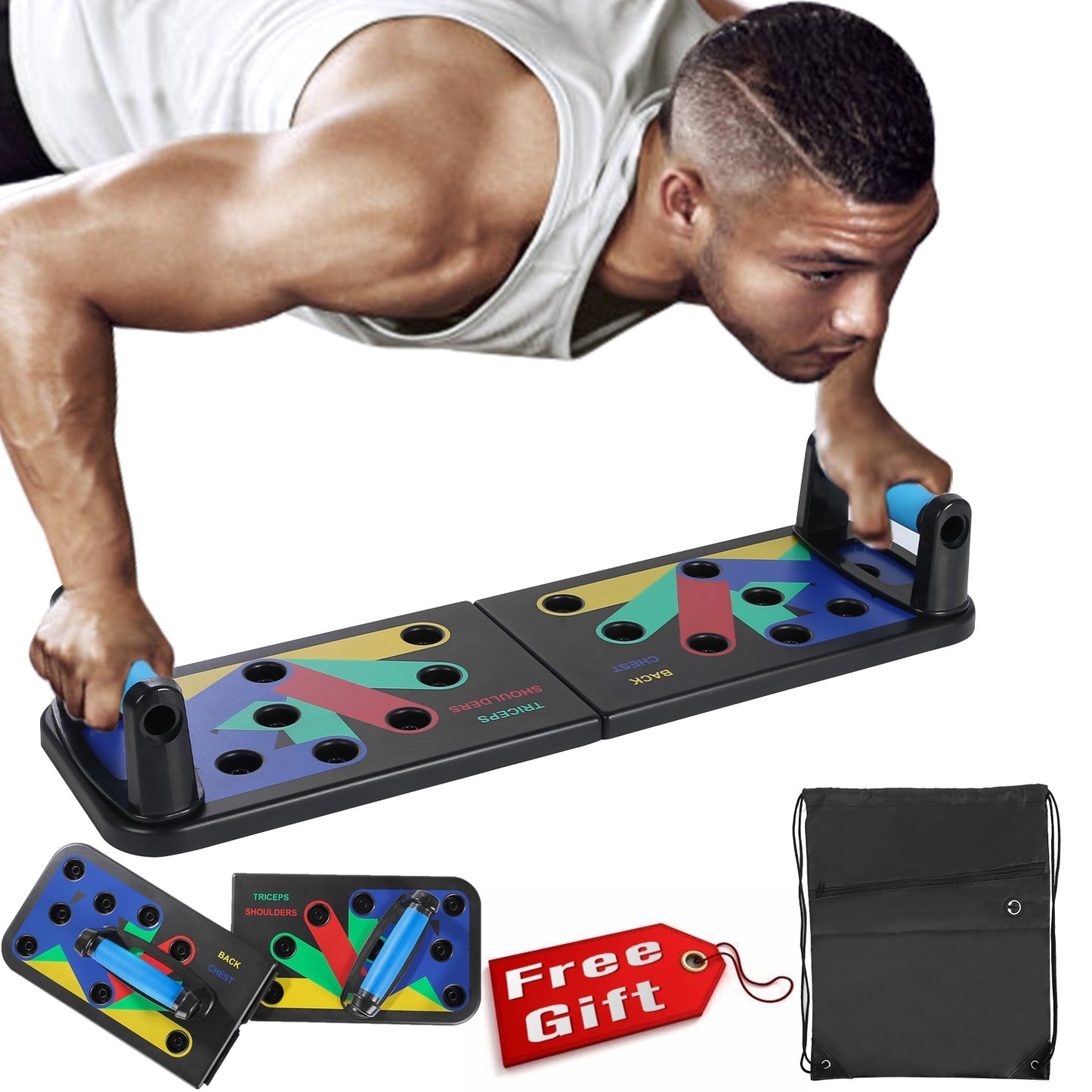 Revolutionary Foldable Multi-Functional Push-Up Board: Elevate Your Fitness Game and Sculpt Your Abdominal Muscles