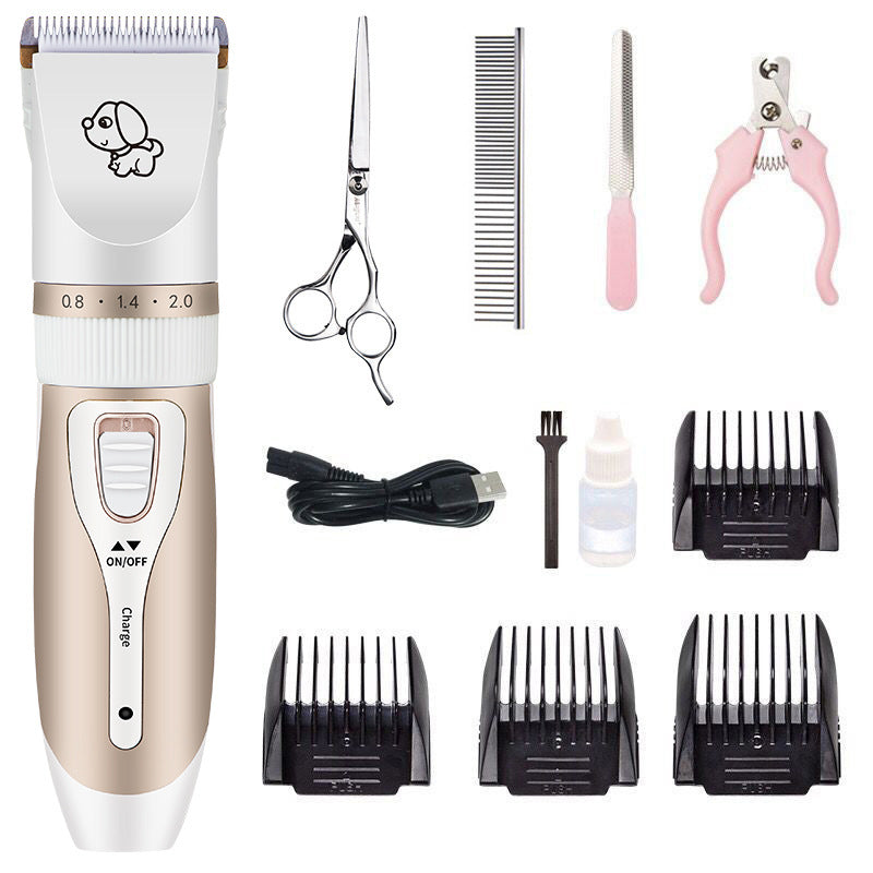 Professional Pet Hair Clipper: Factory Direct, Rechargeable Dog Shaver - Gentle Grooming for Cats and Pets.