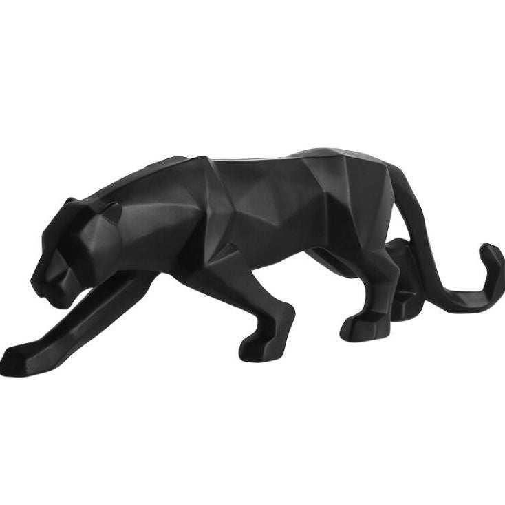 Creative Geometric Cheetah Ornaments: Unique Cut-Surface Animal Decorations for Your Living Room, Bedroom, or Entrance.