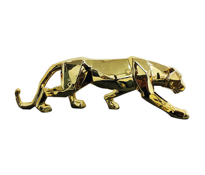 Creative Geometric Cheetah Ornaments: Unique Cut-Surface Animal Decorations for Your Living Room, Bedroom, or Entrance.