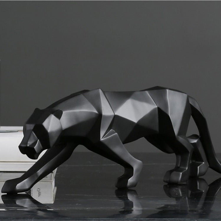 Creative Geometric Cheetah Ornaments: Unique Cut-Surface Animal Decorations for Your Living Room, Bedroom, or Entrance.