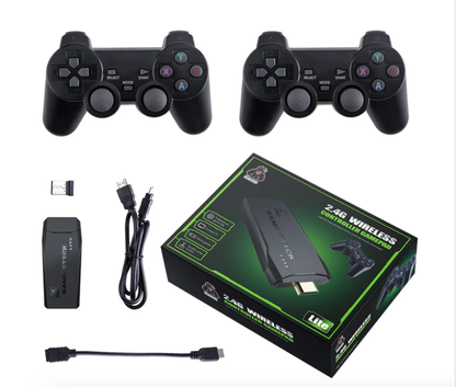 Gaming Delight: M8 HDMI Home Game Console with HD Wireless Arcade Joystick.