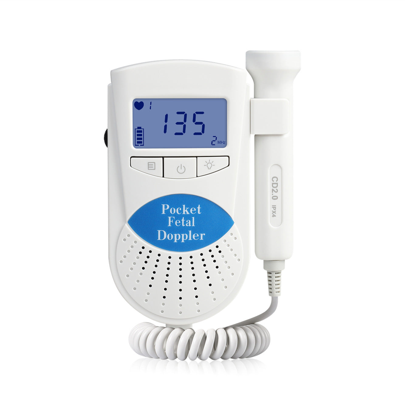 Fetal Heart Rate Monitor: Non-Radiation Doppler for Pregnant Women to Monitor Baby's Heart Rate at Home