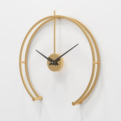 Modern Minimalist Metal Wall Clock: Sleek and Silent Timepiece for Living Room and Bedroom