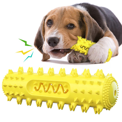 Soothing Sawtooth Molar Stick: Interactive Dog Toothbrush Cleaning Ball for Venting and Biting Fun - Essential Pet Toy and Supplies.