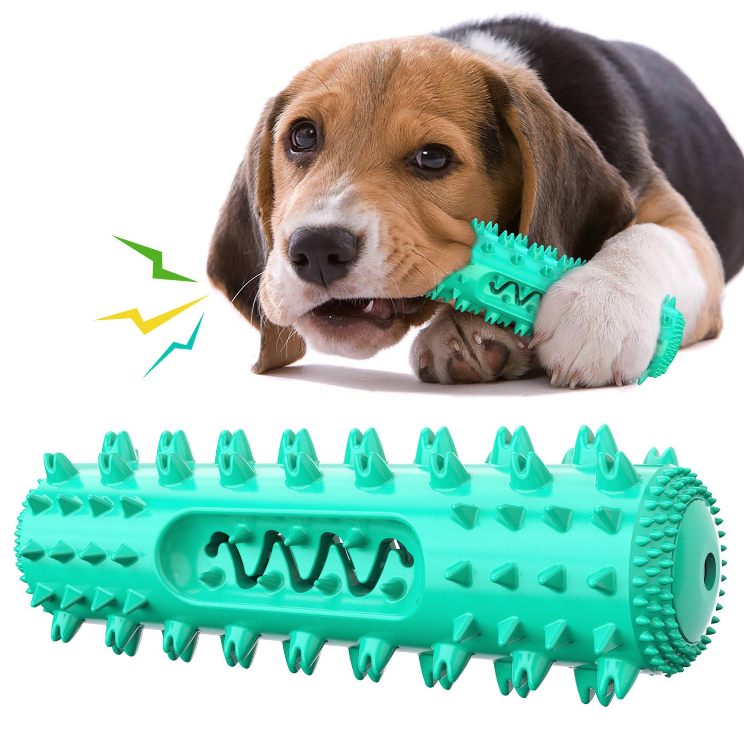 Soothing Sawtooth Molar Stick: Interactive Dog Toothbrush Cleaning Ball for Venting and Biting Fun - Essential Pet Toy and Supplies.