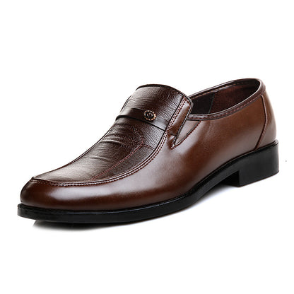 Men's Pointed Leather Shoes: Stylish Business Footwear for Work.