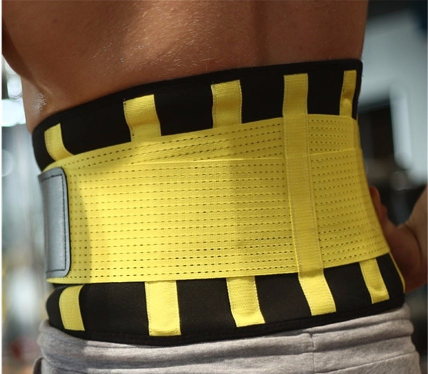 Neoprene Lumbar Waist Trimmer Belt: Unisex Exercise Weight Loss Burn Shaper for a Sculpted Waist