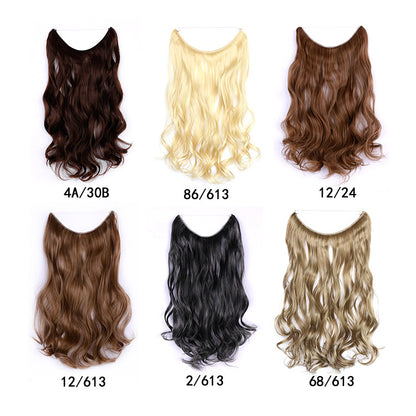 FISH LINE HAIR - Unleash Your Glamour with Curly Hair Wig Pieces for the Ultimate Cross-Border Style Statement