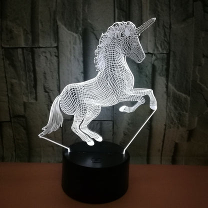 Hot 3D LED Night Light: Christmas Decorative Gift - Luminous Cartoon Toy for Parties.