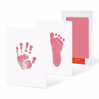 Baby Care Non-Toxic Handprint Footprint Kit - DIY Photo Frame and Souvenirs Casting Clay for Newborn's Prints.