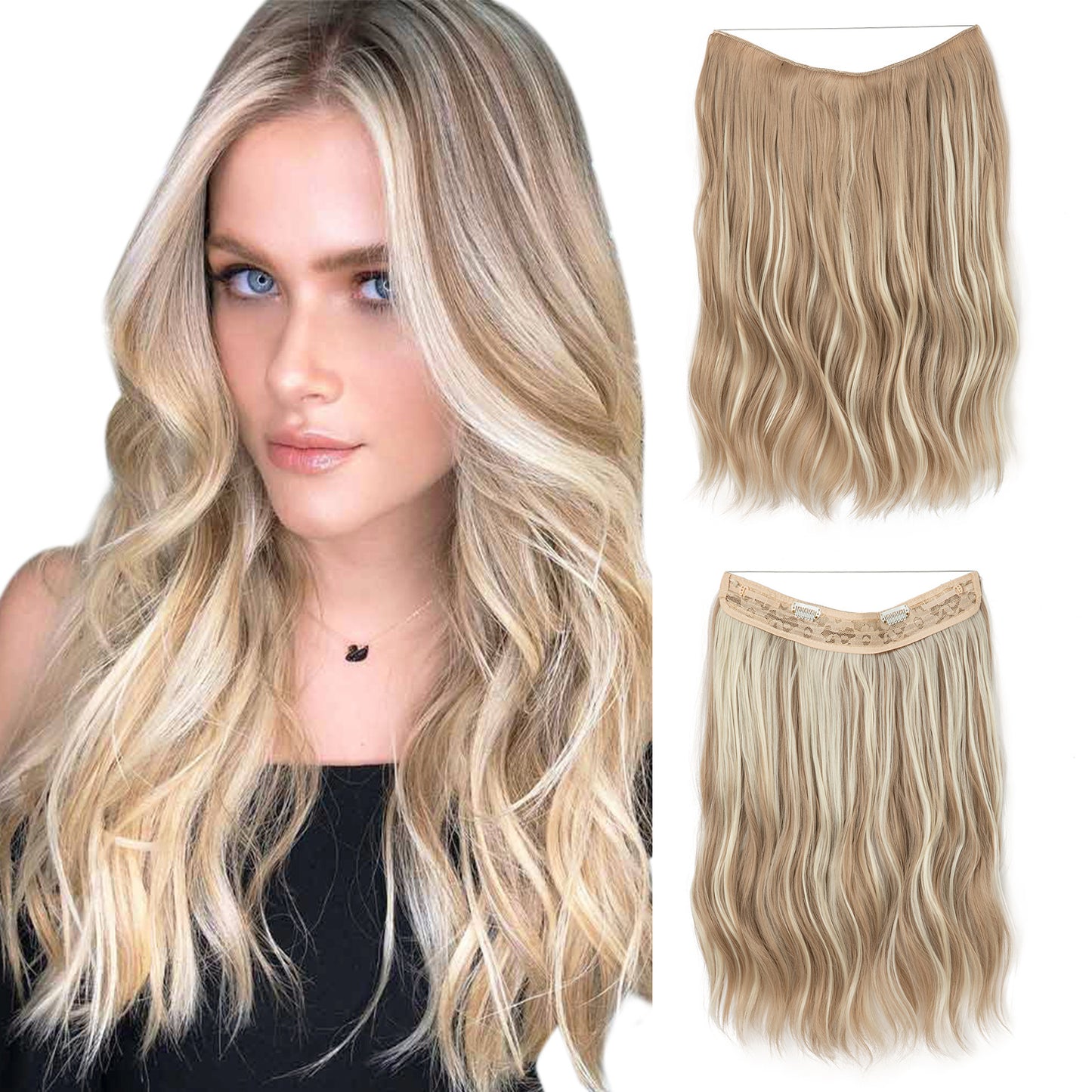 Women's Fish Line Hair - Embrace the Allure of Water Ripple Long Waves