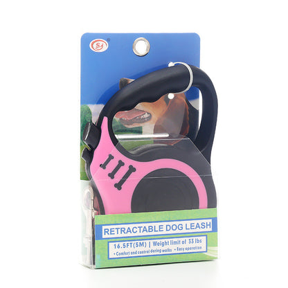 Pet Automatic Retractable Leash: Hassle-Free Walking for Dogs and Cats - Premium Pet Supplies.