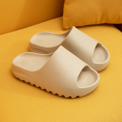 Fusion slides: combining fashion and futurism of Yeezy style slides.