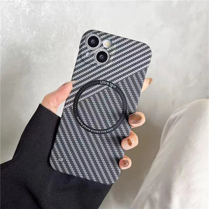 Carbon Fiber Pattern with Magnetic Absorption for Unmatched Style and Security