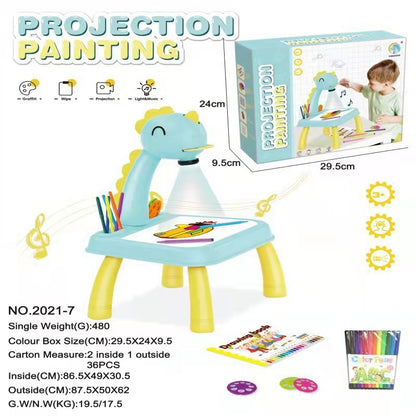 Enchanting Deer Projection Graffiti Toy: Cross-Border Learning Table.