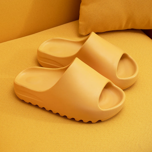 Fusion slides: combining fashion and futurism of Yeezy style slides.