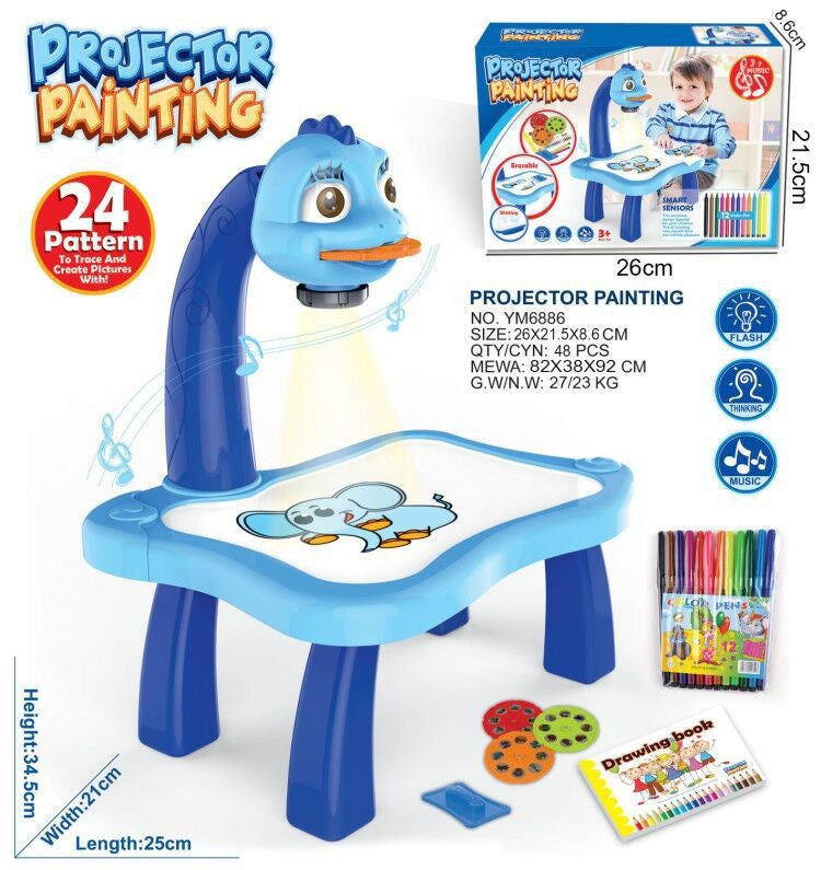 Enchanting Deer Projection Graffiti Toy: Cross-Border Learning Table.