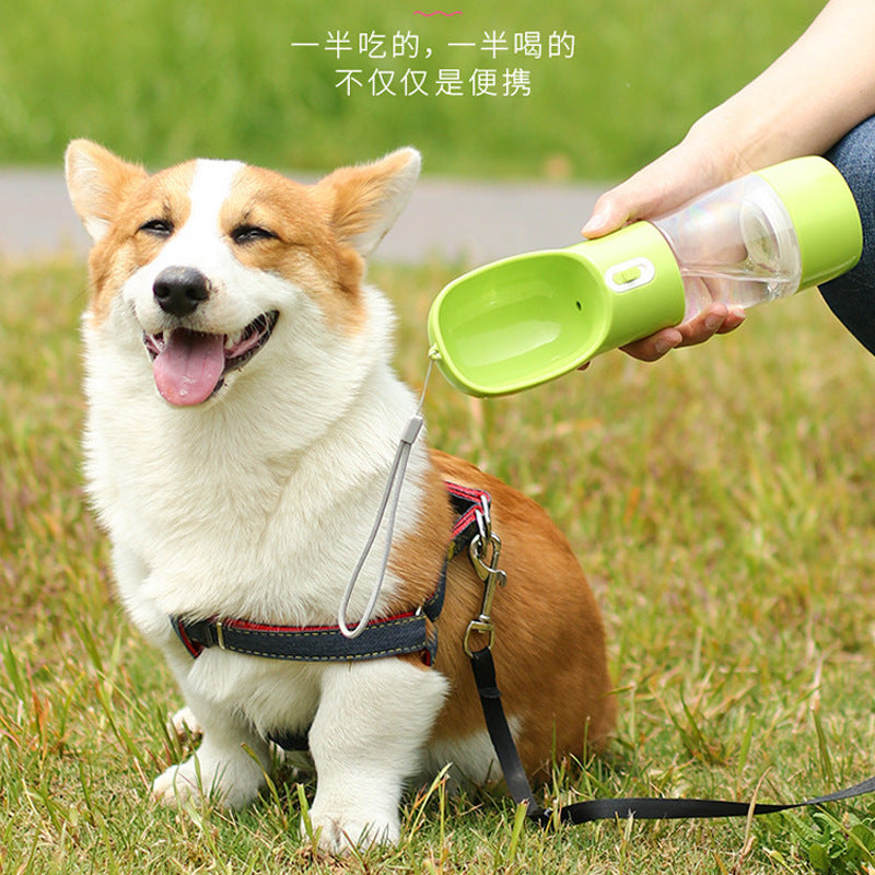 Multi-Functional Pet Water Cup: Portable and Outgoing Accompanying Cup for Hydration and Feeding.