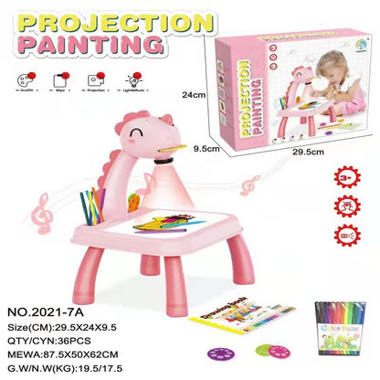 Enchanting Deer Projection Graffiti Toy: Cross-Border Learning Table.