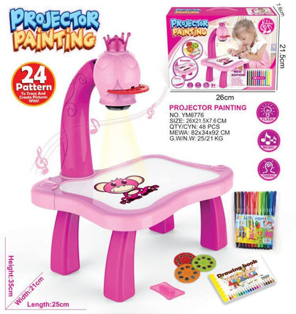 Enchanting Deer Projection Graffiti Toy: Cross-Border Learning Table.