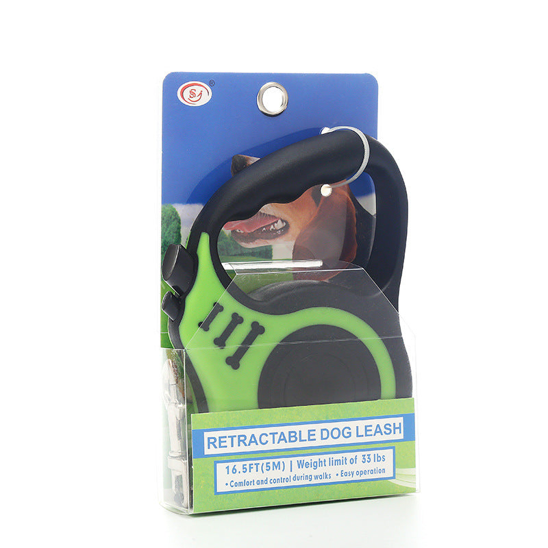 Pet Automatic Retractable Leash: Hassle-Free Walking for Dogs and Cats - Premium Pet Supplies.