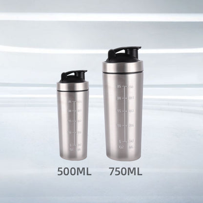 Stainless steel Protein Shaker Bottle for Fitness Gym