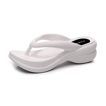 Beachside Chic: Women's Thick Bottom Flip Flops for Stylish Summer Vacations