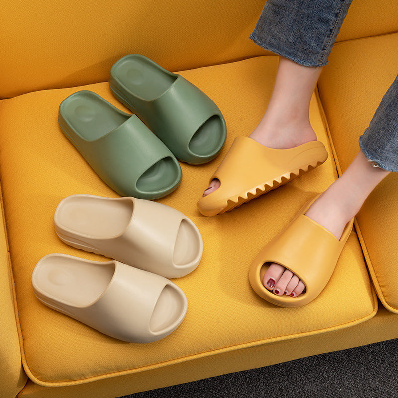 Fusion slides: combining fashion and futurism of Yeezy style slides.