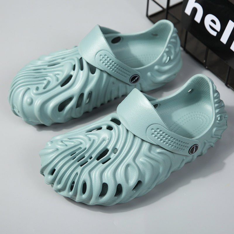 Hole Shoes - Non-slip Beach Sandals and Slippers with Thick Bottom, Perfect for Outdoor Activities"