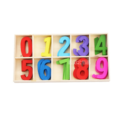 Wooden Alphabet Grasping Board: Early Education Baby Jigsaw Puzzle.