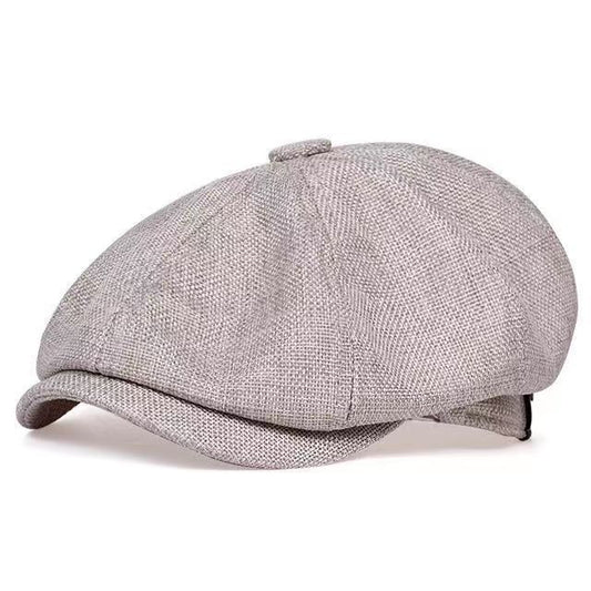 Classic Western Style Men's Newsboy Hat - A Retro and Stylish Outdoor Hat for All Seasons