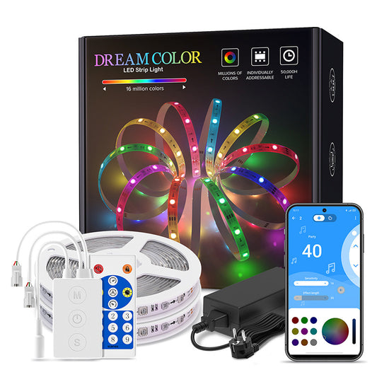 LED Symphony WS2811: Bluetooth Music Sync Colourful Light Band Set.